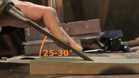 angle affutage ciseau a bois